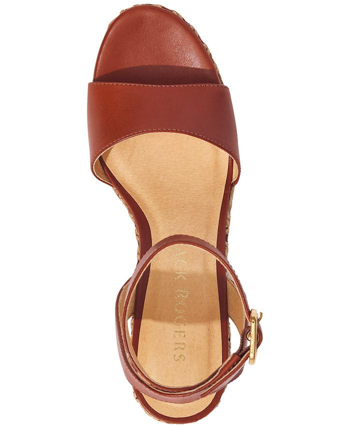 Jack Rogers Women's Merrain Caning Espadrille Wedge Sandals - Macy's