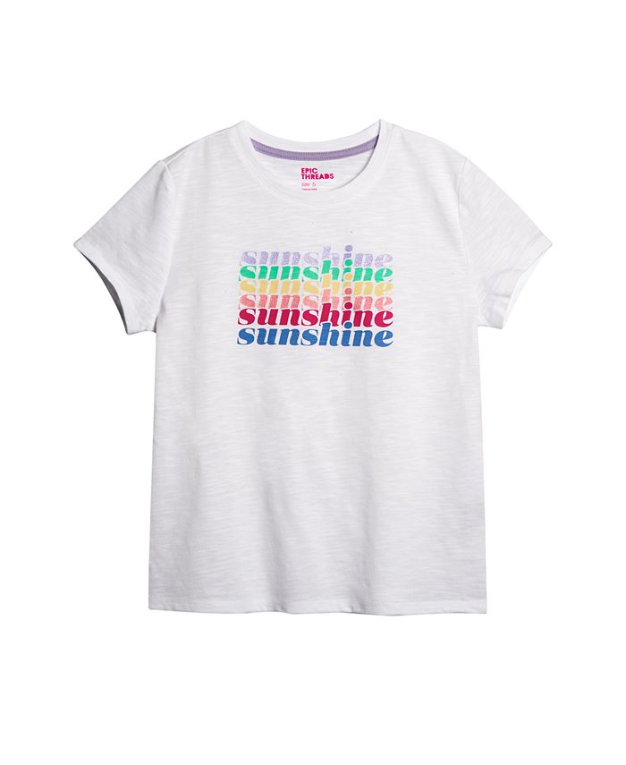 Epic Threads Toddler Girls Sunshine Graphic T-shirt, Created For Macy's ...