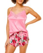 Jocie Dark Pink Plus Camisole and Shorts Set, XL-2X