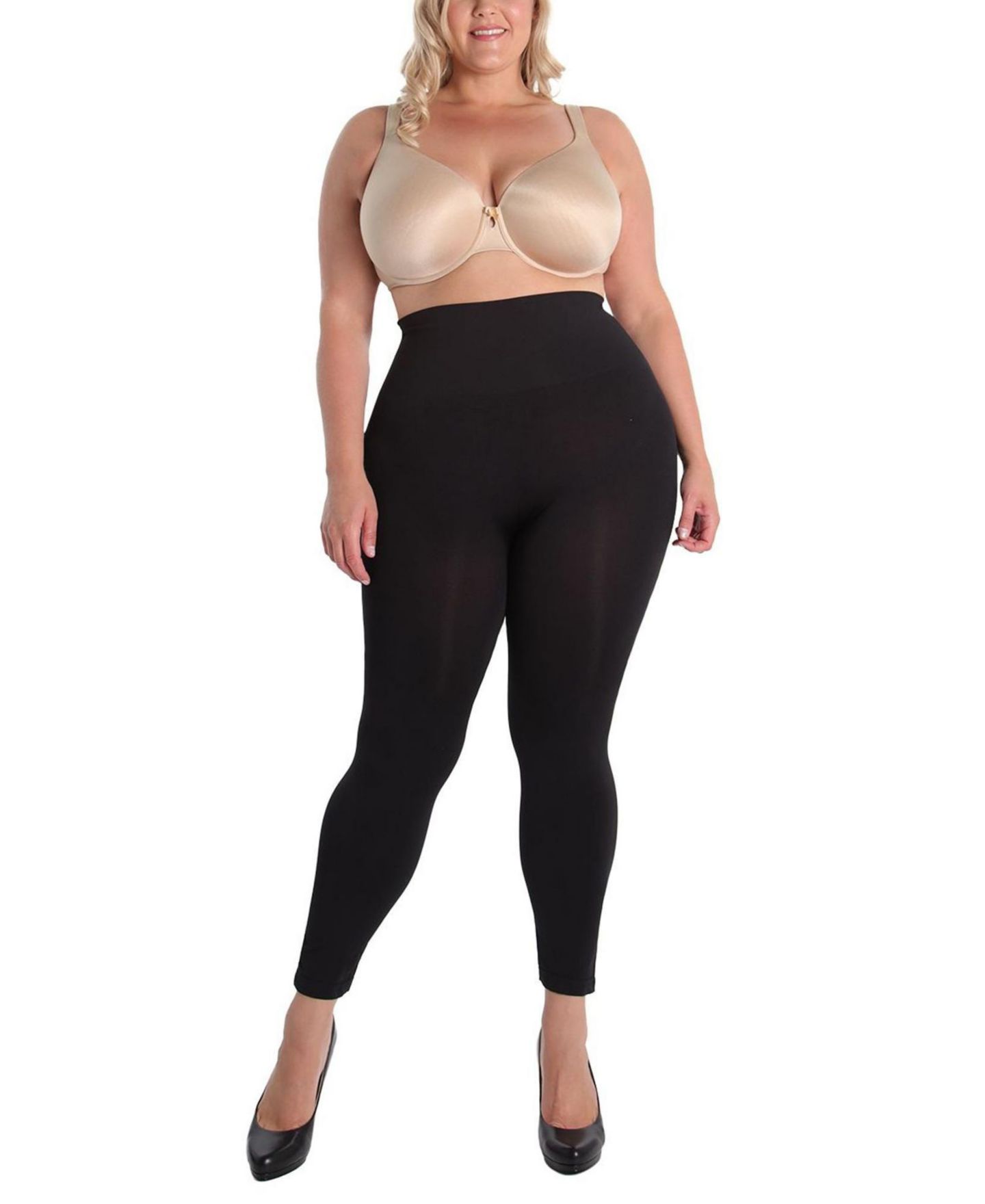 Женские леггинсы MeMoi High-Waist Seamless Control Shapewear, цвет: Чёрный — фото 2