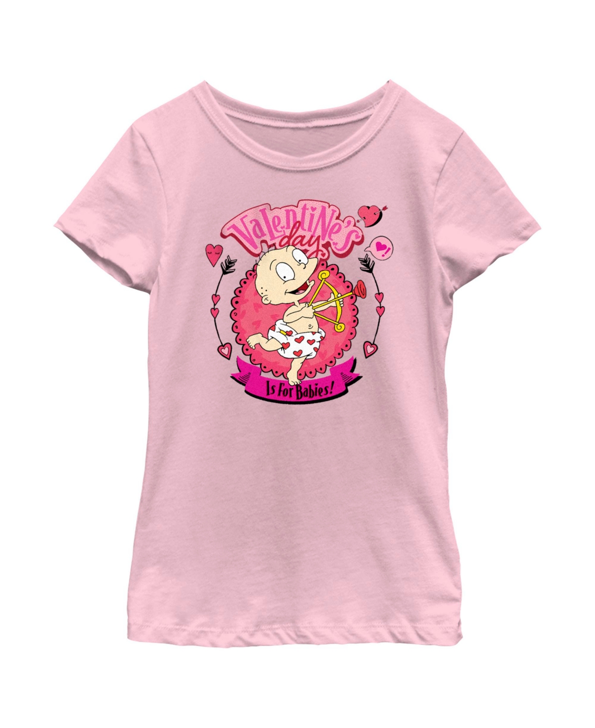 Nickelodeon Girl's Rugrats Valentine's Day Is For Babies Child T-shirt ...