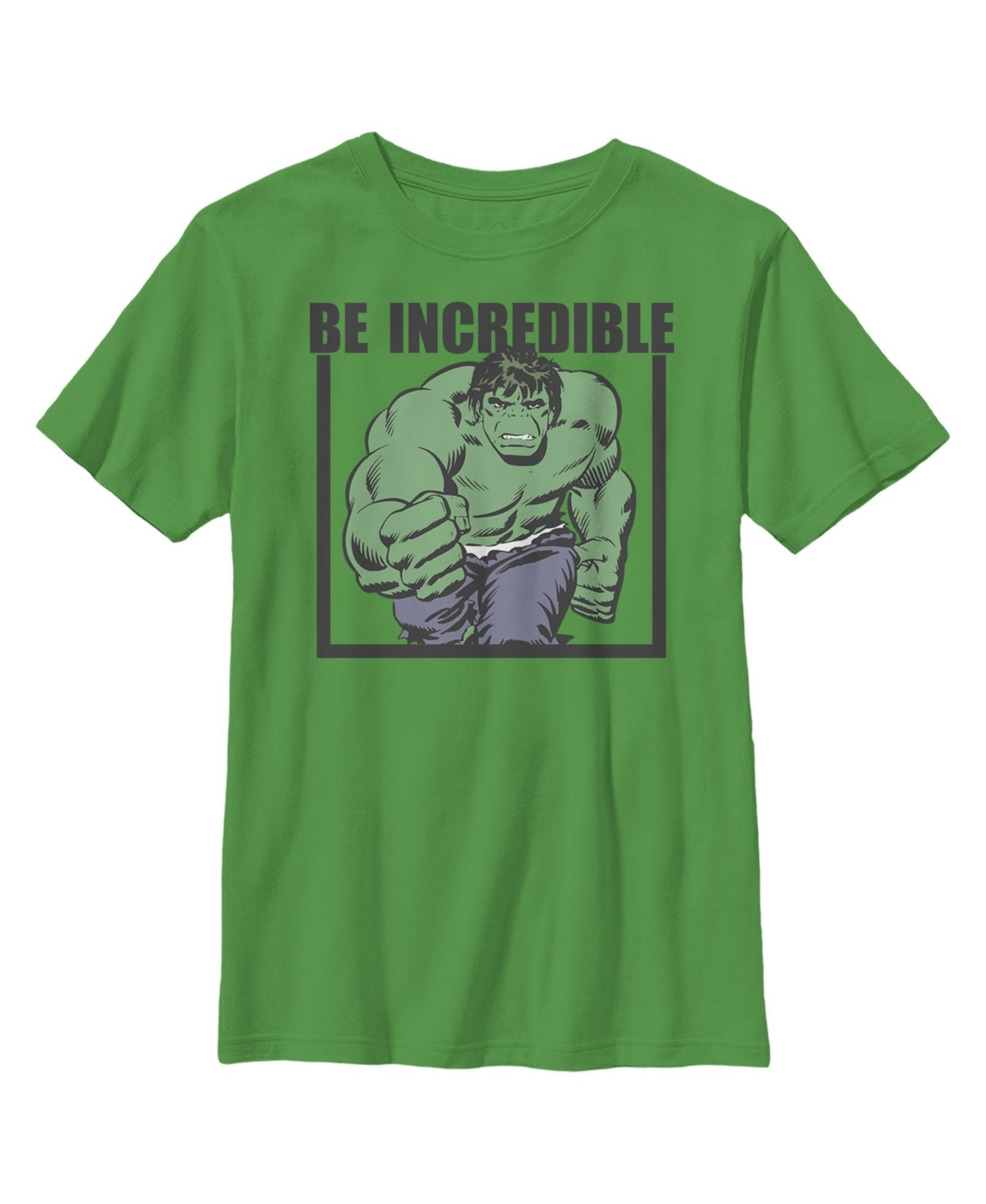 Marvel Boy's  Be Incredible Like The Hulk Child T-shirt In Kelly Green