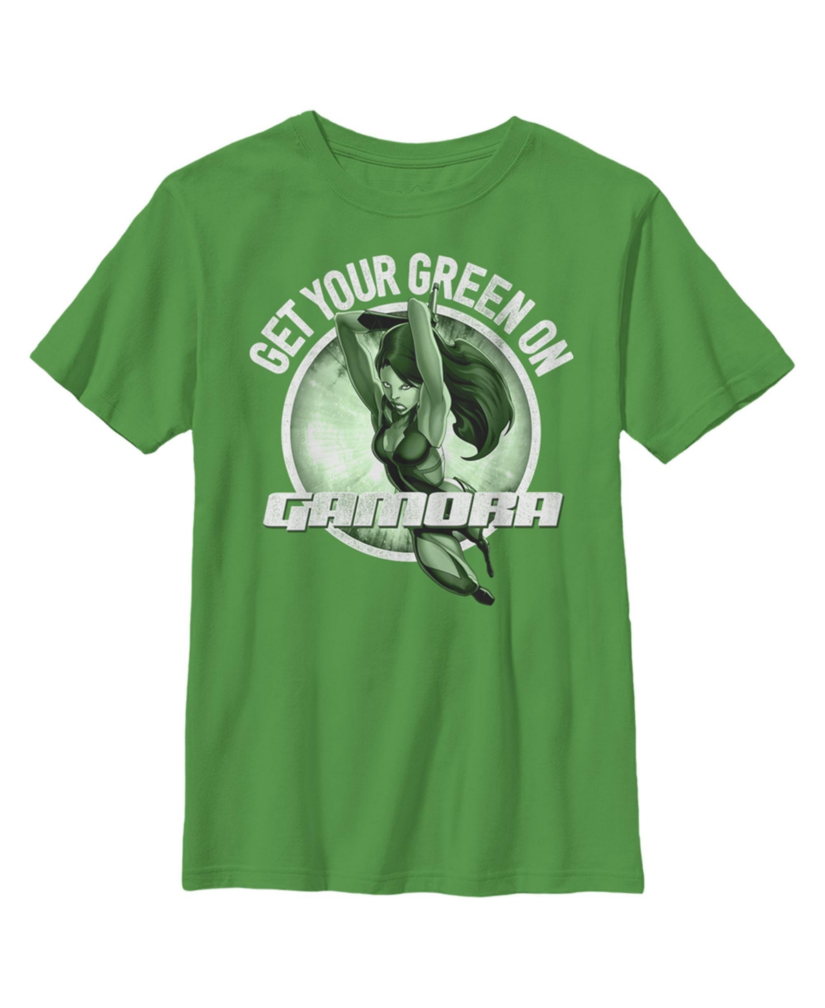 Marvel Boy's  Gamora St. Patrick's Day Get Your Green On Child T-shirt In Kelly Green