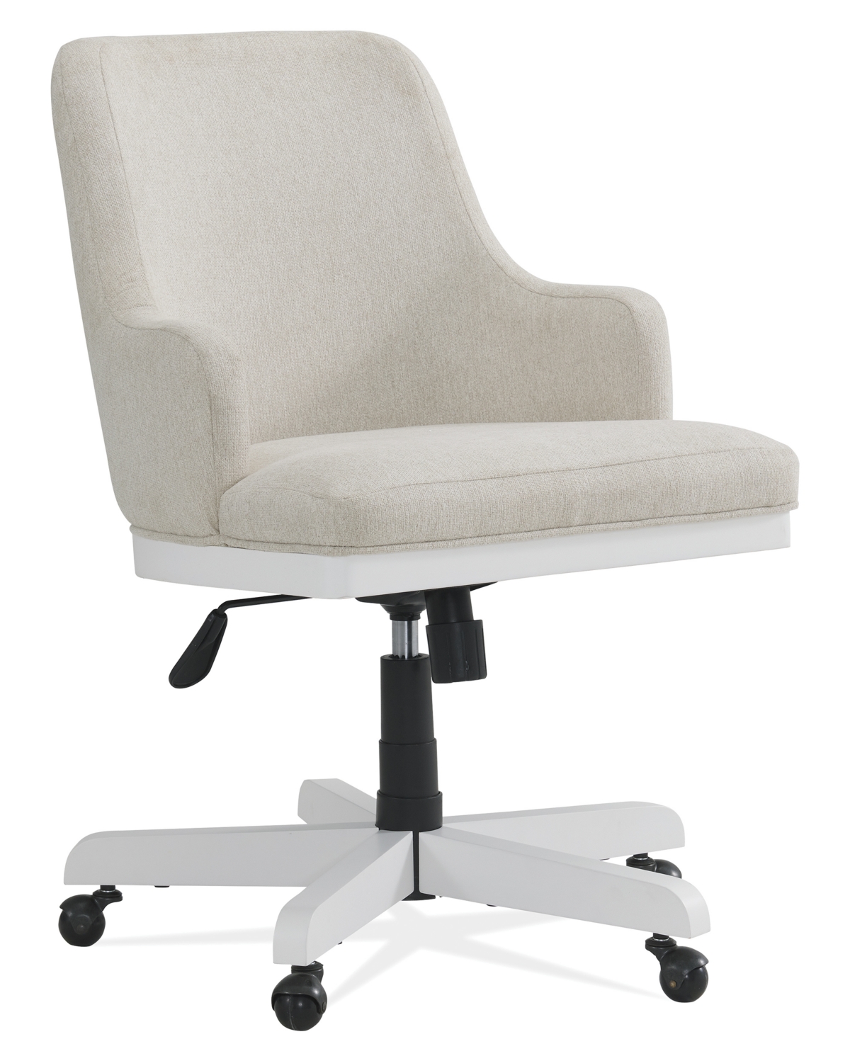 Furniture Finn 36" Polyester Upholstered Desk Chair In Cloud
