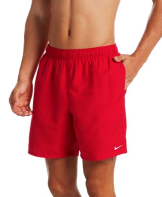 Shop Nike Mens Essential Lap Solid 5 7 9 Swim Trunks In Iron Grey