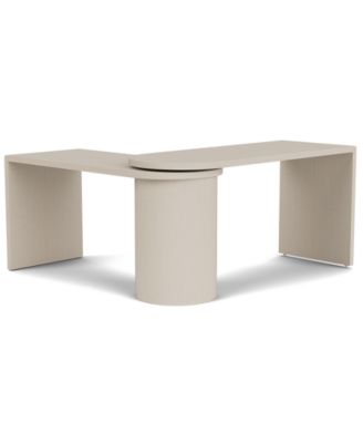 Maren 83" Wood 360 Degrees Swivel Desk