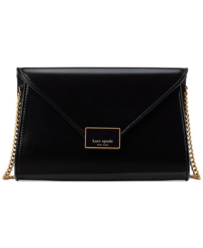 kate spade new york Anna Shiny Textured Leather Small Envelope Clutch &  Reviews - Handbags & Accessories - Macy's