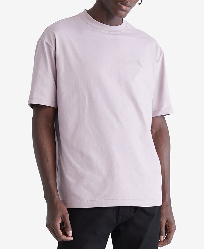 Calvin Klein Relaxed Fit Archive Logo Crewneck T-Shirt - Macy's