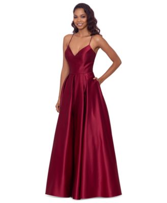 v neck gown design