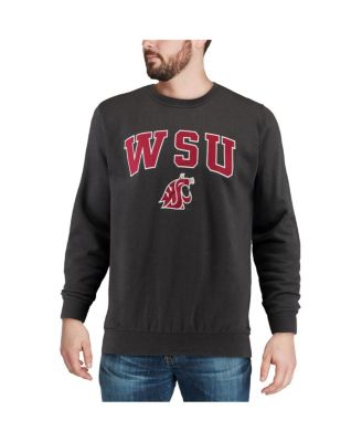 Men's Washington State Cougars Arch and Logo Crew Neck Sweatshirt