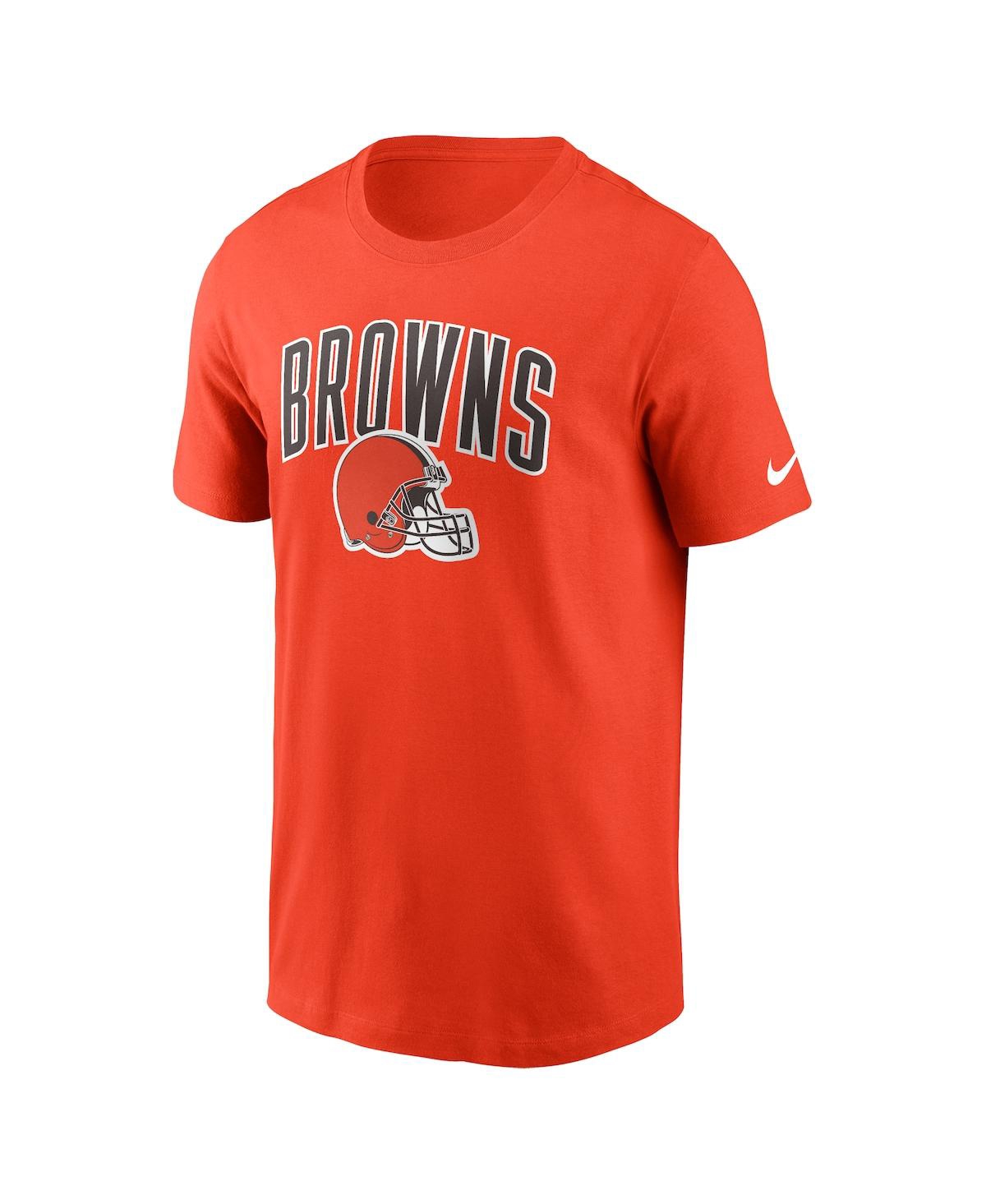 Shop Nike Men's  Orange Cleveland Browns Team Athletic T-shirt