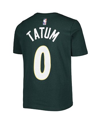 Youth Nike Jayson Tatum Kelly Green Boston Celtics Logo Name & Number  Performance T-Shirt