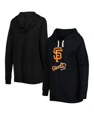 Women's Black San Francisco Giants Pre-Game Raglan Pullover Hoodie