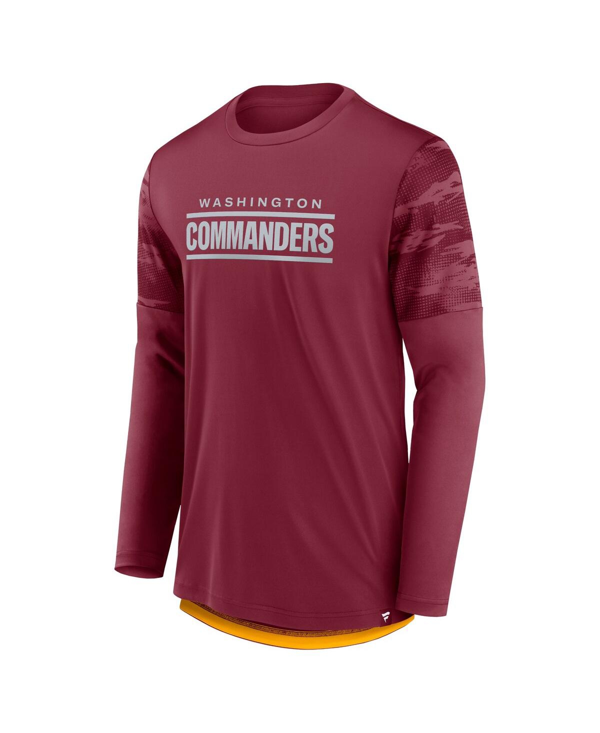 Men's Fanatics Gold Washington Commanders Square Off Long Sleeve T-shirt - Gold