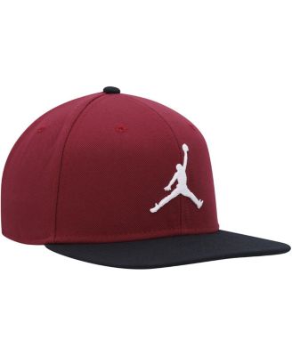 Jordan Men's Red, Black Pro Jumpman Snapback Hat