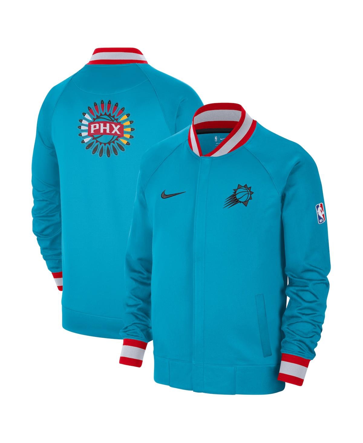 Nike Men's  Turquoise, Black Phoenix Suns 2022/23 City Edition Showtime Thermaflex Full-zip Jacket In Turquoise,black