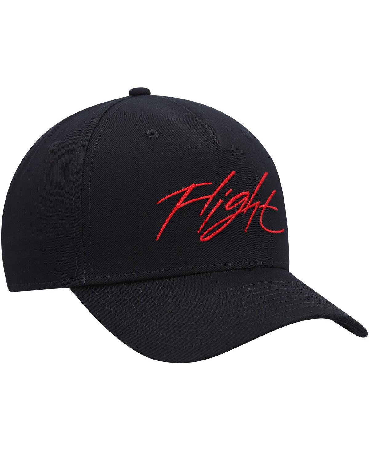 Shop Jordan Men's  Black Classic99 Flight Essentials Snapback Hat