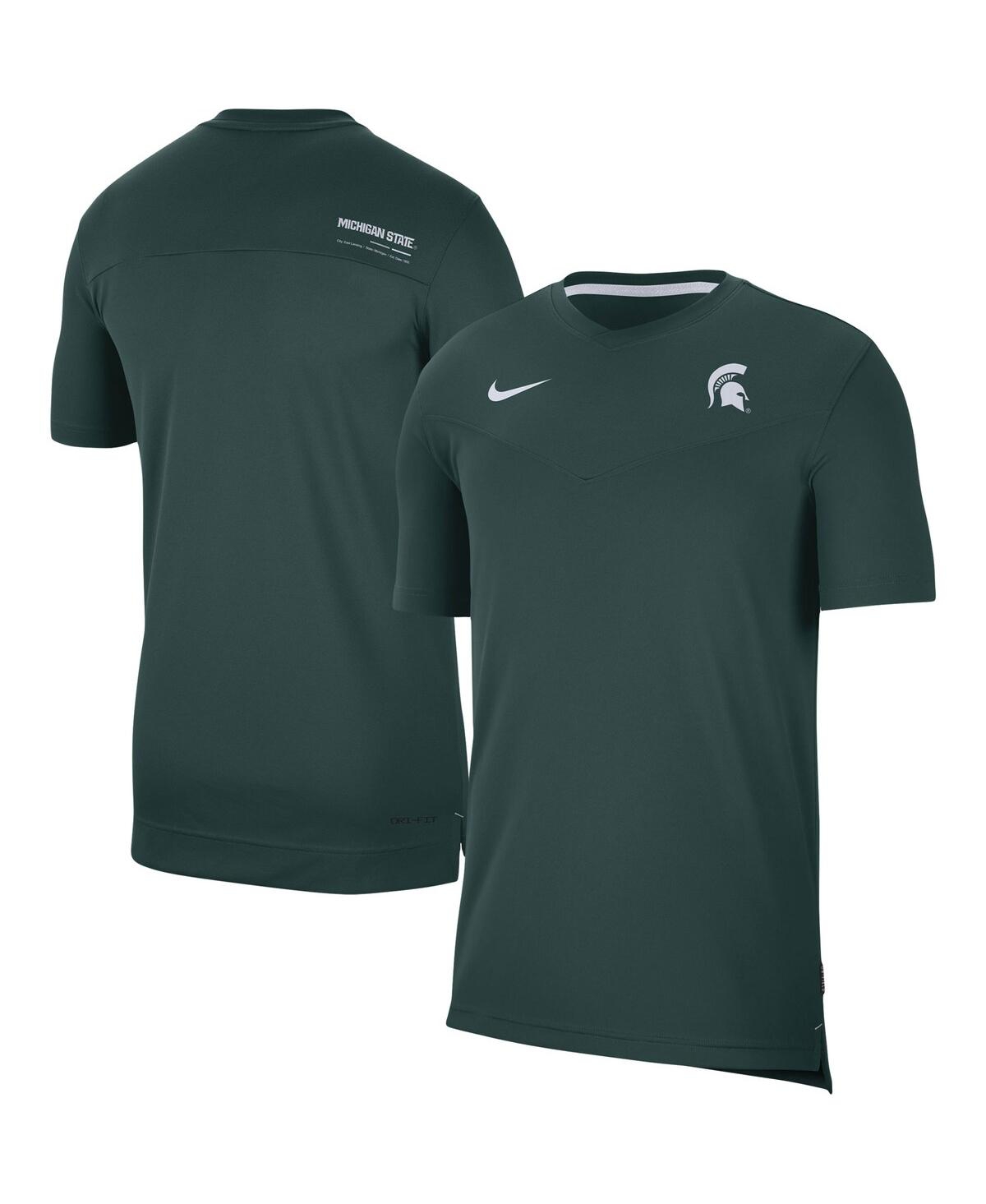 Men's NikeMichigan State Spartans 2022 Coaches Uv Performance T-shirt - Green