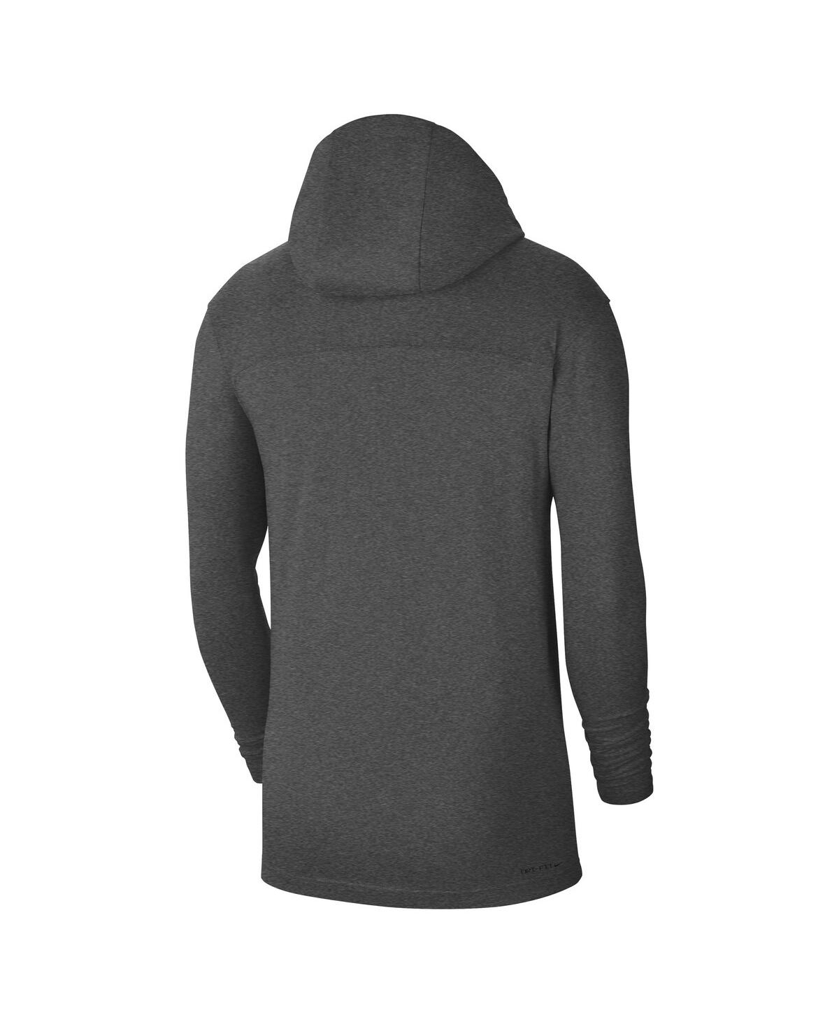 Men's NikeUcla Bruins Off-Field Performance Long Sleeve Hoodie T-shirt - Heathered Charcoal