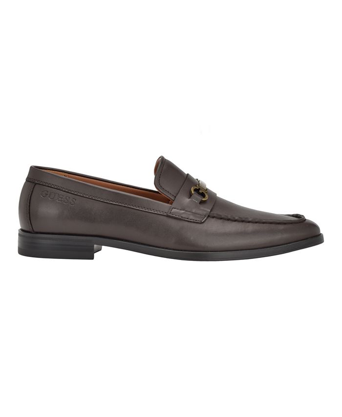 GUESS Men's Haldie Square Toe Slip On Dress Loafers - Macy's