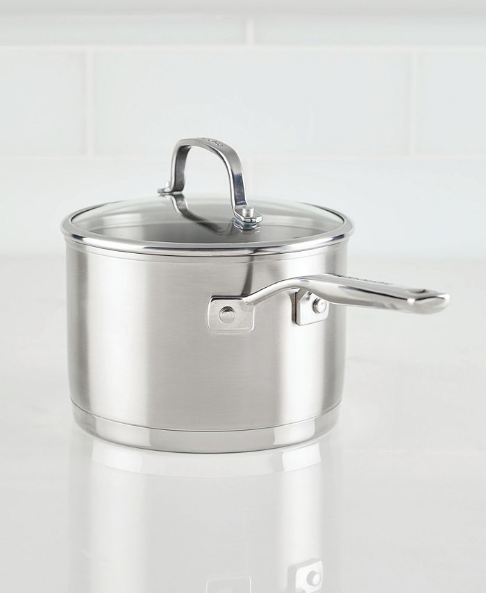 KitchenAid 3 Ply Base Stainless Steel 3 Quart Saucepan with Lid Macy's