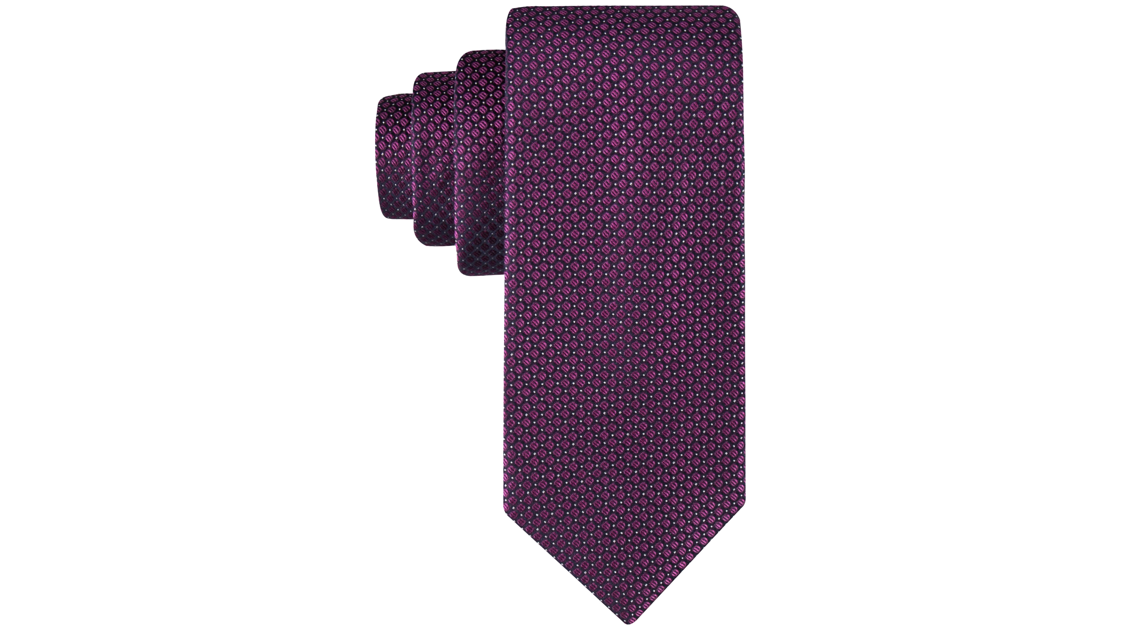Calvin Klein Men's Steel Micro-Dot Solid Tie