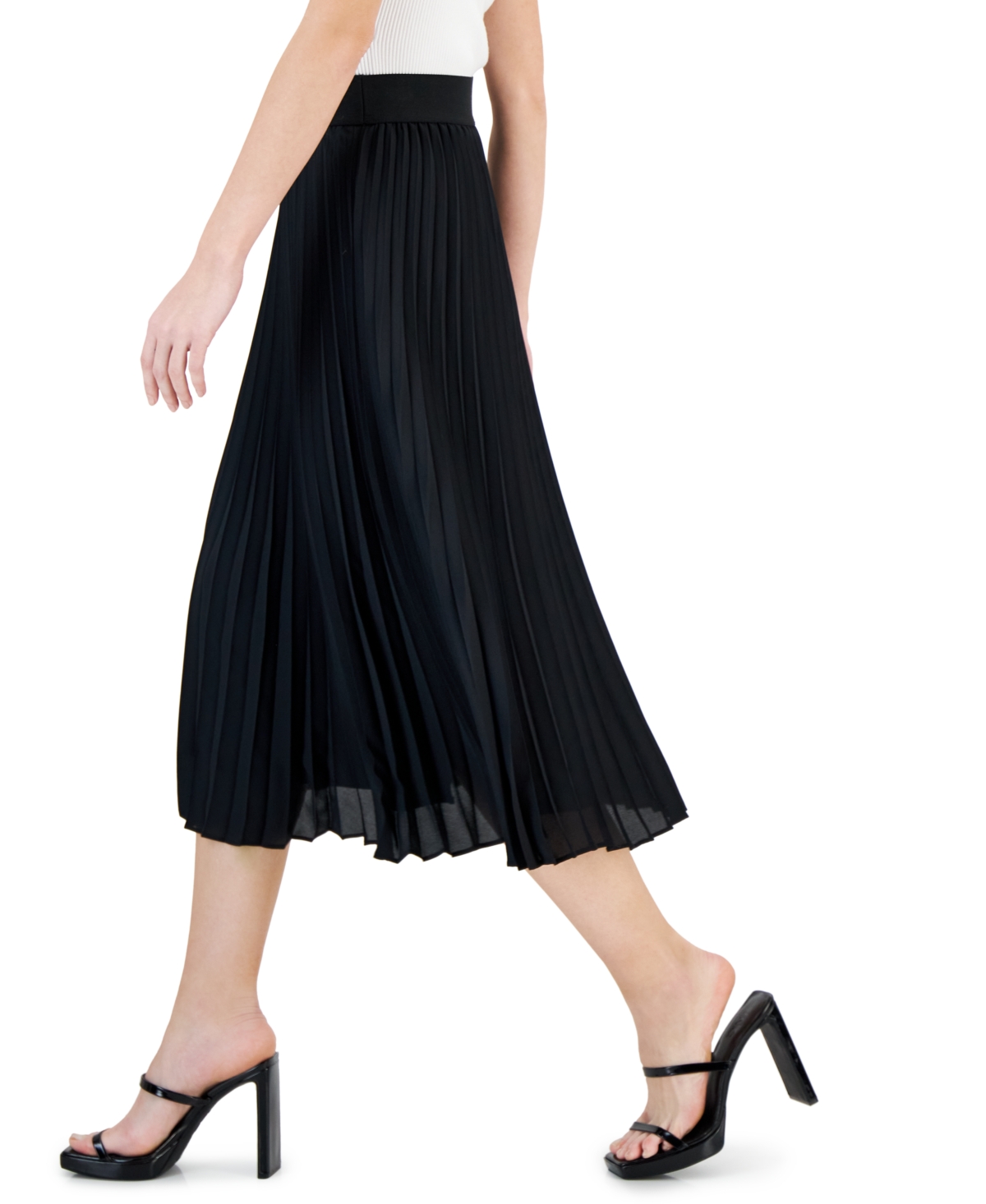 Inc International Concepts Women's Pleated Midi Skirt, Created For Macy's In Kari Chain A