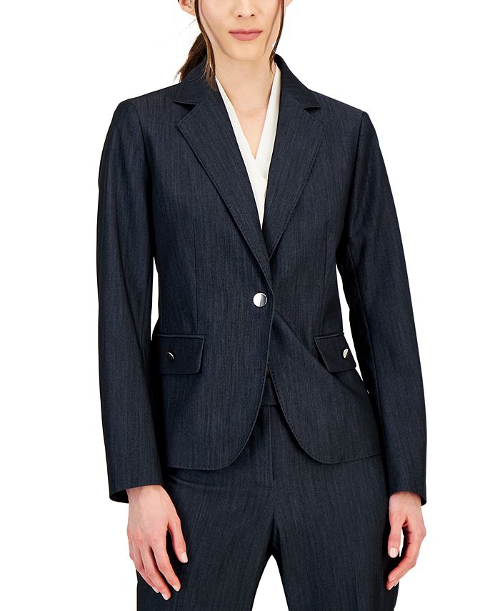 Anne klein denim discount jacket