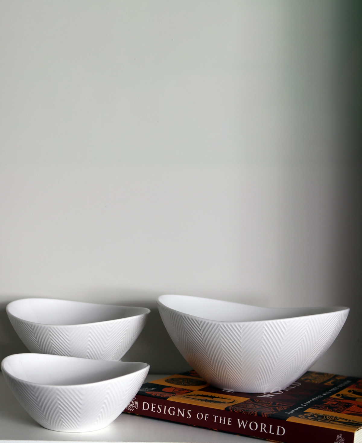 Euro Ceramica Highlands Nesting Serving Bowls, Set of 3