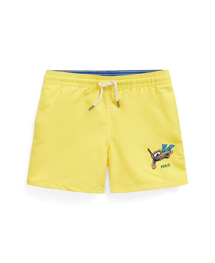 Toddler polo swim trunks 2025