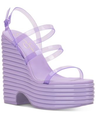Jessica Simpson - Women's Cholena Slip-On Platform Wedge Slingback Sandals