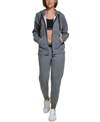 Women's Fleece Long-Sleeve Zip-Front Hoodie