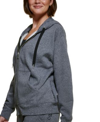 Women's Fleece Long-Sleeve Zip-Front Hoodie