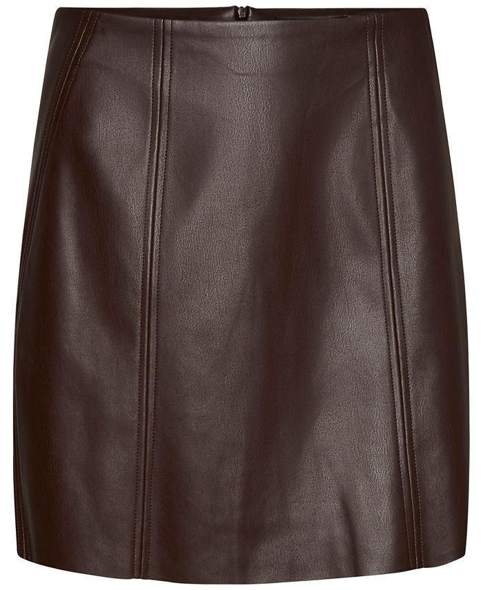 Vero Moda Women's Faux-Leather High-Rise Mini Skirt & Reviews - Skirts ...