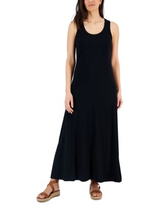 Style & Co - Women's Scoop-Neck Slit Knit Maxi Dress