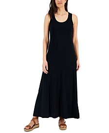 Women&apos;s Knit Slit Sleeveless Maxi Dress&comma; Created for Macy&apos;s