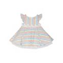 Rare Editions Baby Girls Shimmer Stripe to Pleated Skirt Dress (Various)