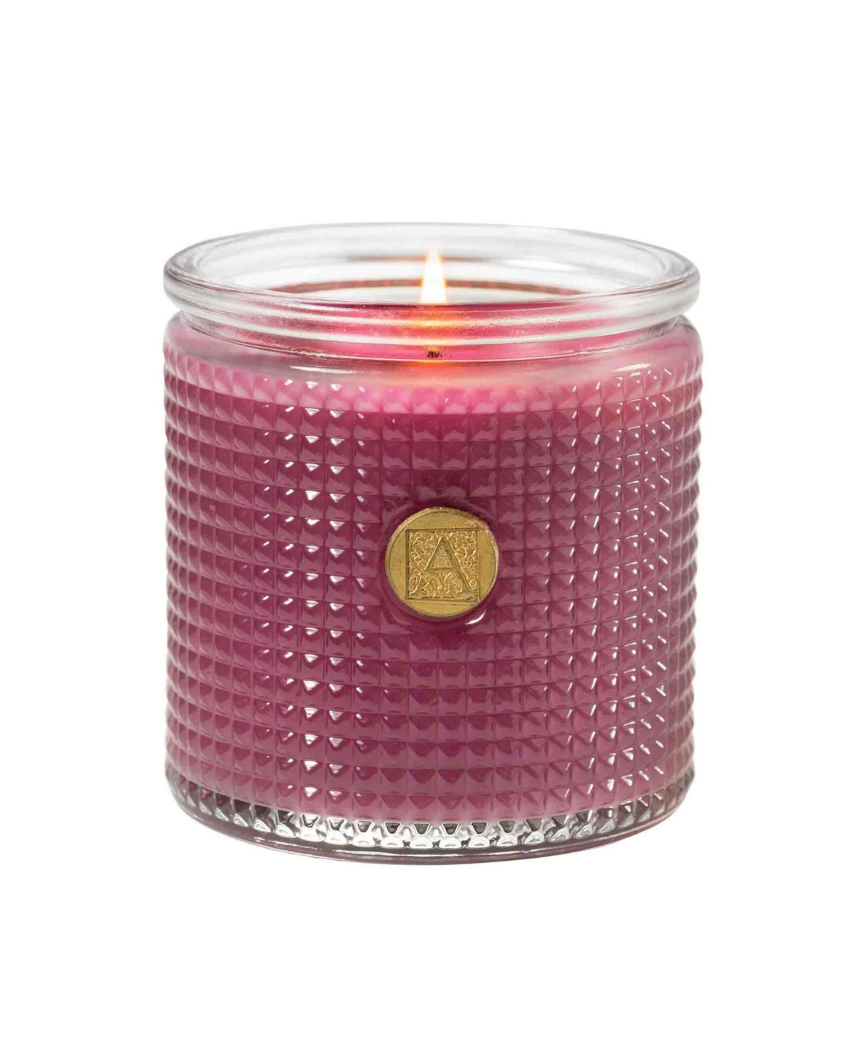 Sparkling Currant Textured Glass Candle - Clear Glass