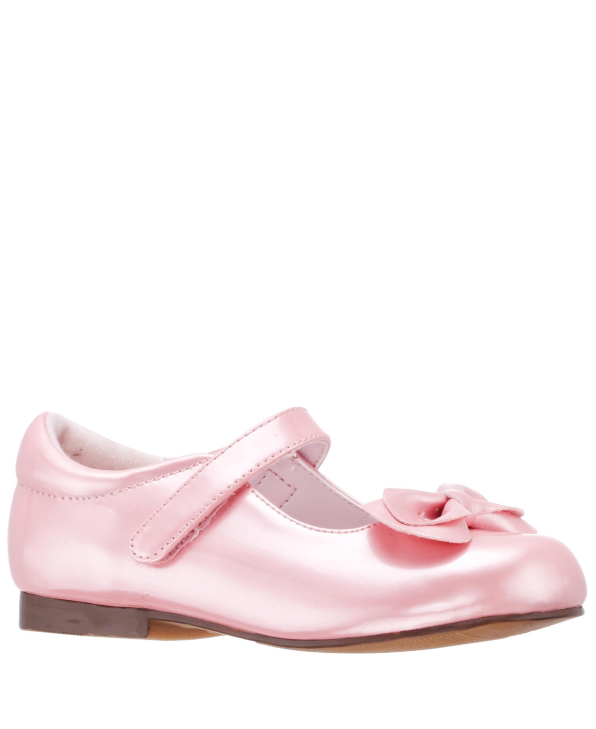 Shop Nina Little Girls Krista Mary Jane Dress Shoes In Blush Pearlized Patent