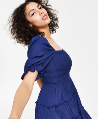 Juniors' Tiered Fit & Flare Dress