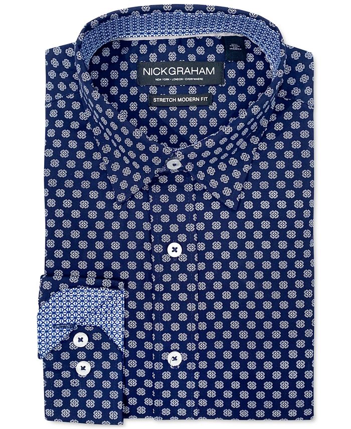 Nick graham shirts stretch shop modern fit