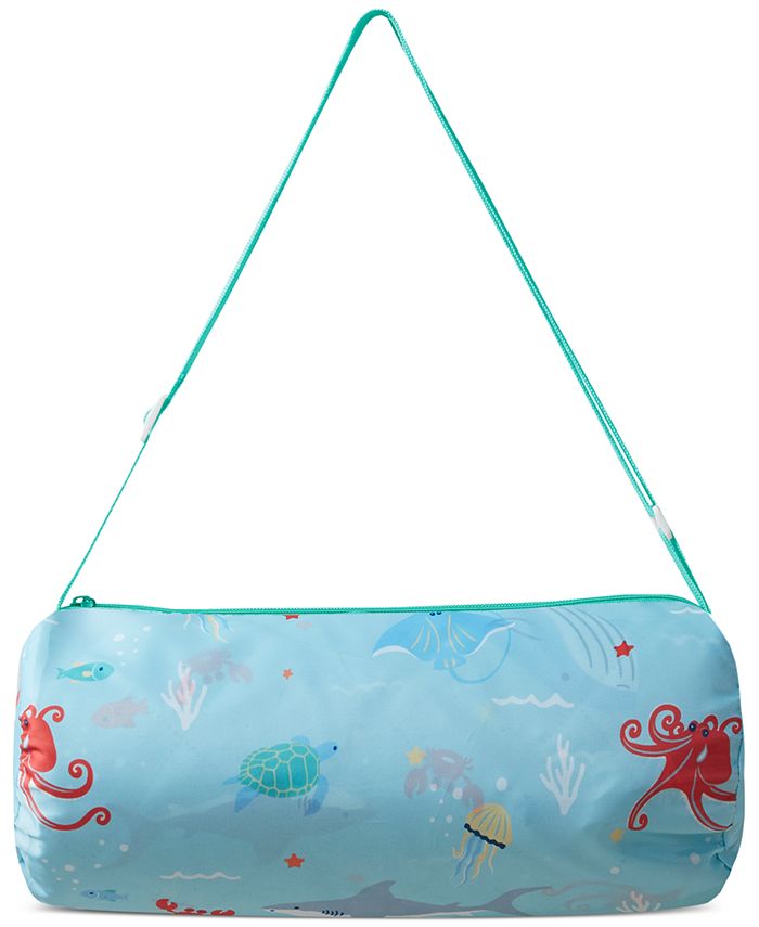 JLA Home Friendly Sea Printed Picnic Blanket & Tote Set, 50" x 60