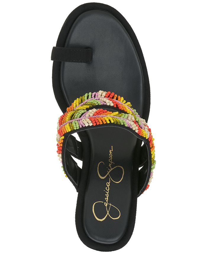 Jessica Simpson Women's Rixei Slip-On Toe-Ring Dress Sandals - Macy's