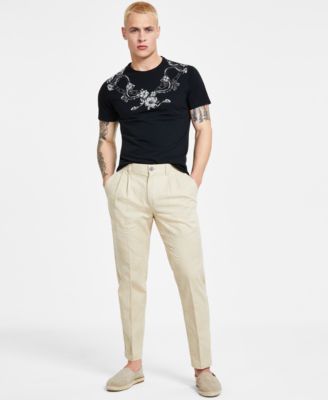 I.N.C. International Concepts - Men's Ashton Classic-Fit Botanical Jacquard Suit Pants