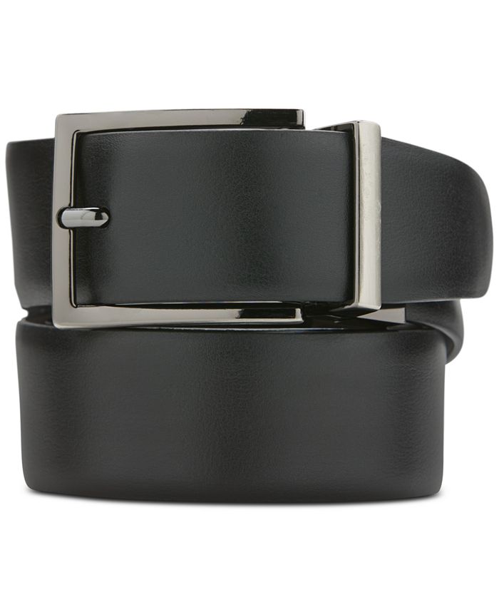 Perry Ellis Men's Portfolio Reversible Feather Edge Belt