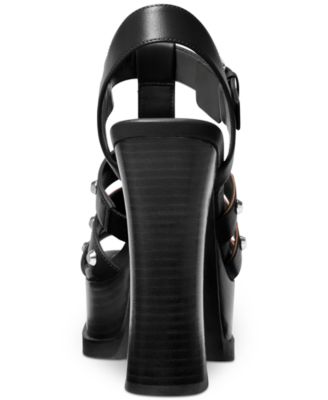 Michael Kors Women's Jagger Studded Strappy Platform Sandals