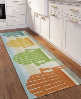 Harbor Washable HA1 2'3" x 7'6" Runner Area Rug