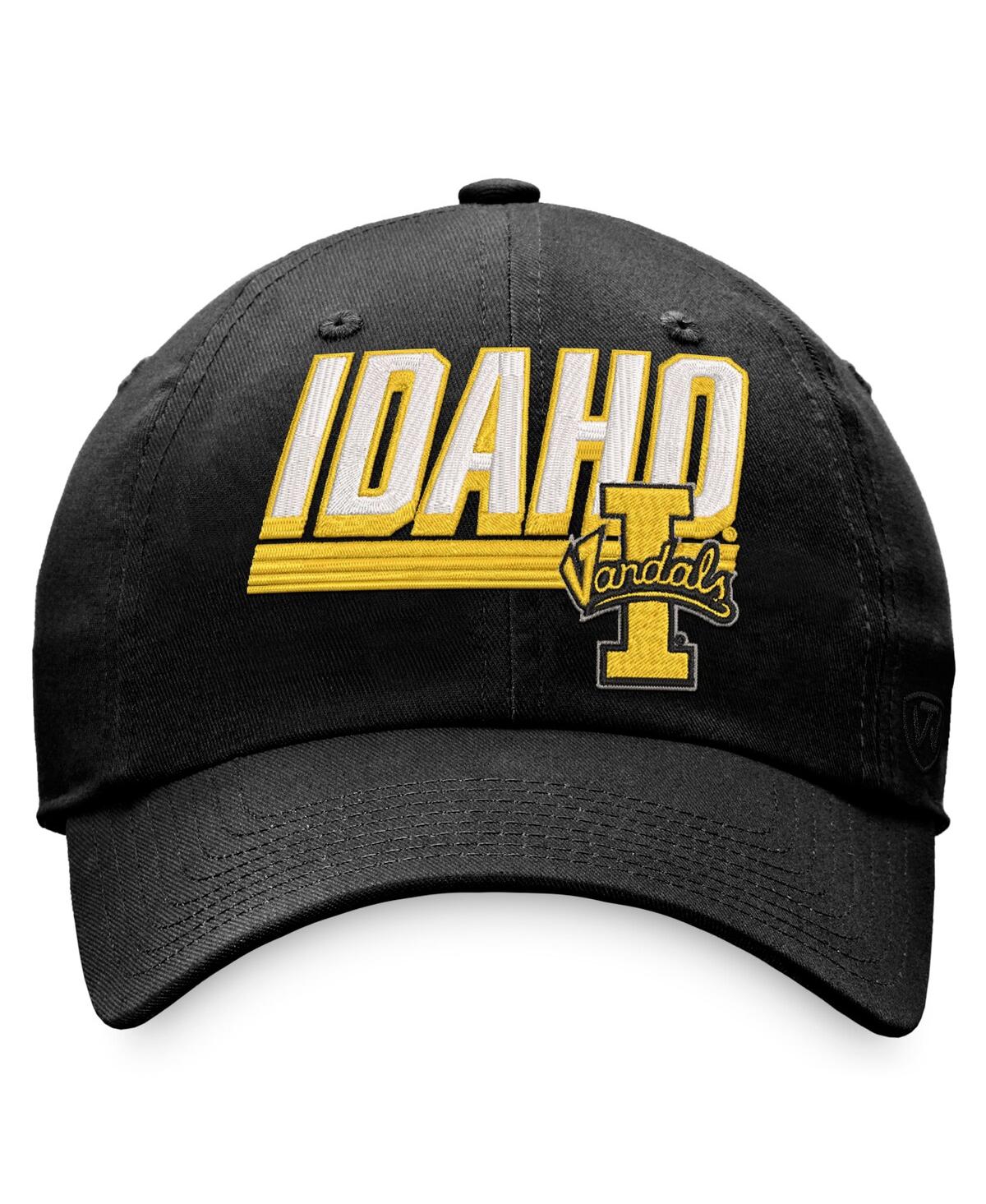 Shop Top Of The World Men's  Black Idaho Vandals Slice Adjustable Hat