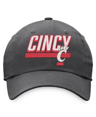 Men's Charcoal Cincinnati Bearcats Slice Adjustable Hat