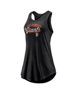 Women's Black San Francisco Giants Simplicity Swing Racerback Scoop Neck Tank Top